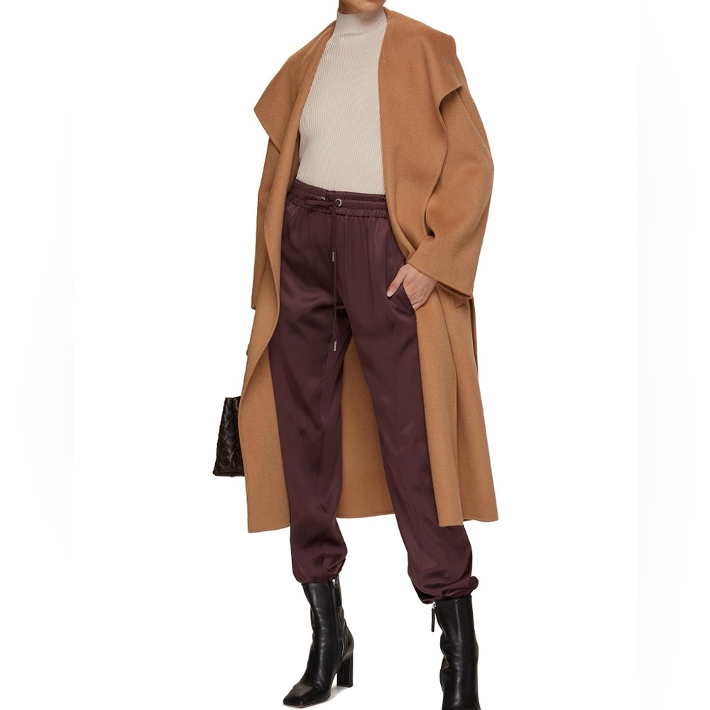 SA SU PHI Valentina silk satin jogger pants